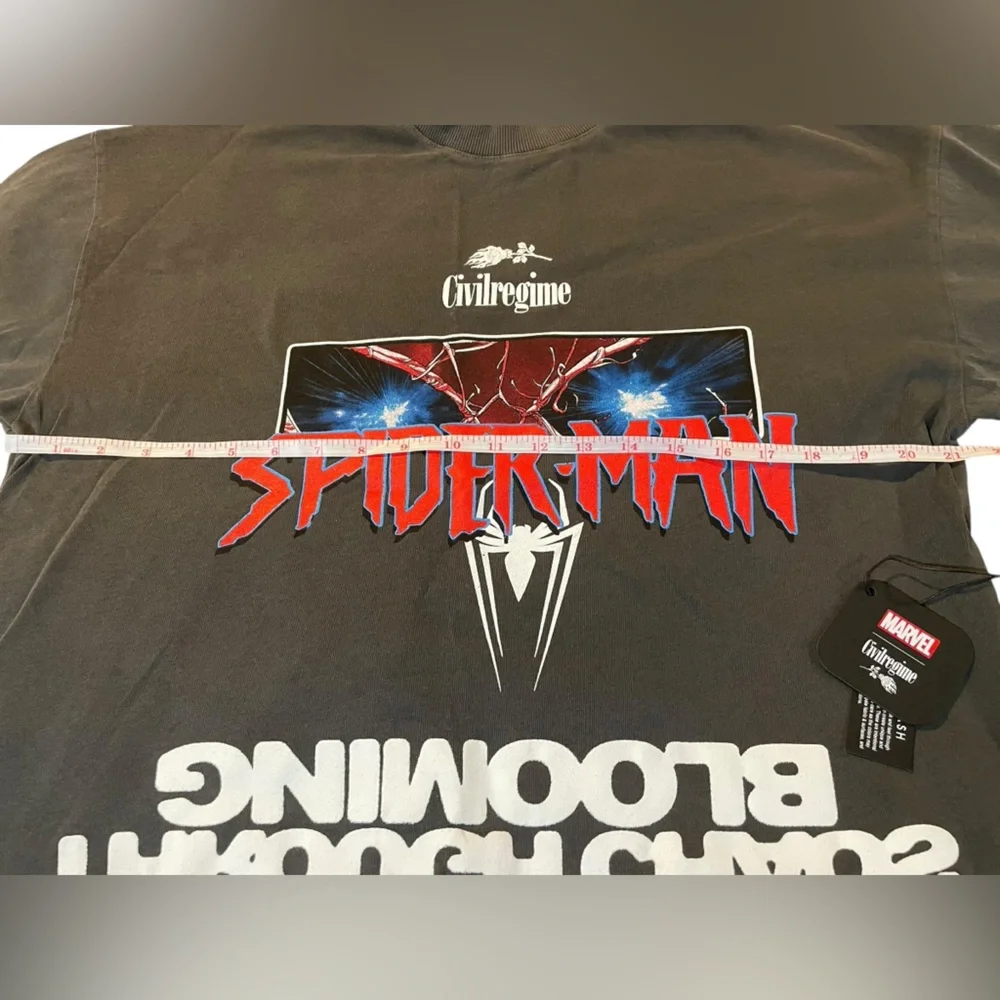 Civil Regime X Marvel Spider-Man Graphic Tee - Black - Picture 10 of 11